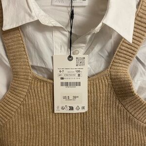 Zara Women's Tan Sweater